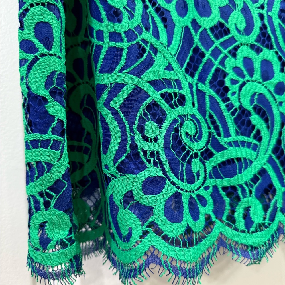 Lilly Pulitzer Hyacinth Lace Pencil Skirt Size 14 - Picture 2 of 11